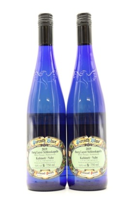 (2) 2019 Pieroth Blue Burg Layer Schlosskapelle Muller-Thurgau Kabinett, Nahe
