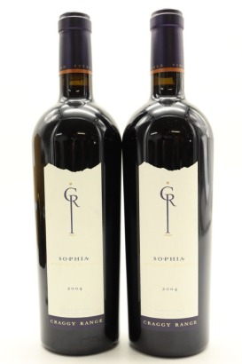 (2) 2004 Craggy Range Sophia Merlot, Gimblett Gravels [JR17.5] [BC95]
