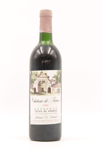 (1) 1986 Chateau de Francs, Cotes de Bordeaux Francs