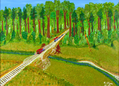 DICK LYNE Tram into Poakani Bush Block in Central Northland