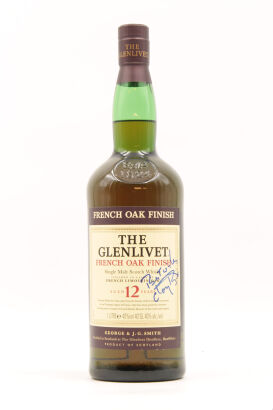 (1) Glenlivet 12 year old French Oak Finish signed by Sir Chay Blyth