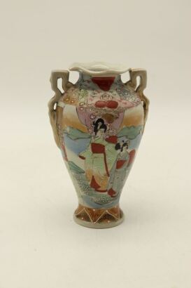 A Japanese 20th century wucai ' figural' vase