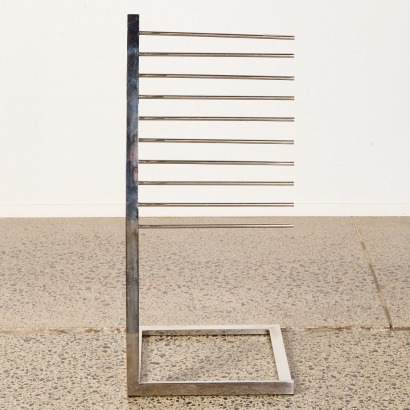 A Minimal Chrome Magazine Rack