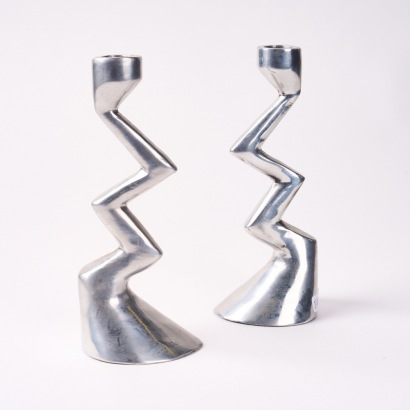 A Set of Mathew Hilton Style Candle Holders