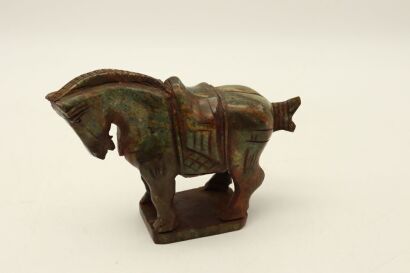 A Chinese jade horse ornament