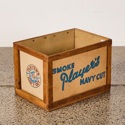 A Players Navy Cut Tobacco Box C1950s