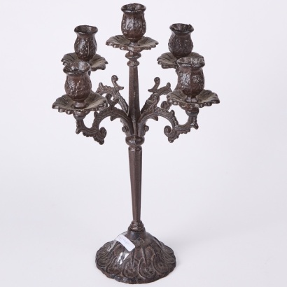 A Cast Iron Candelabra