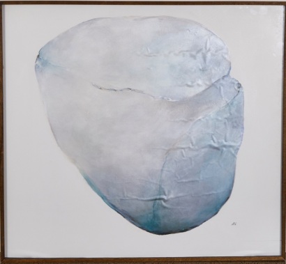 A Large Painting of a Rock by S.L.A