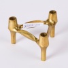 A Single Brass Nagel Candle Holder