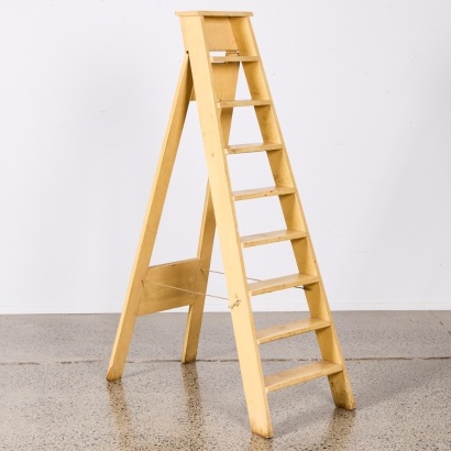 A Cream Coloured Painters Ladder