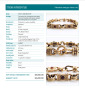 9ct Garnet Bracelet - 3