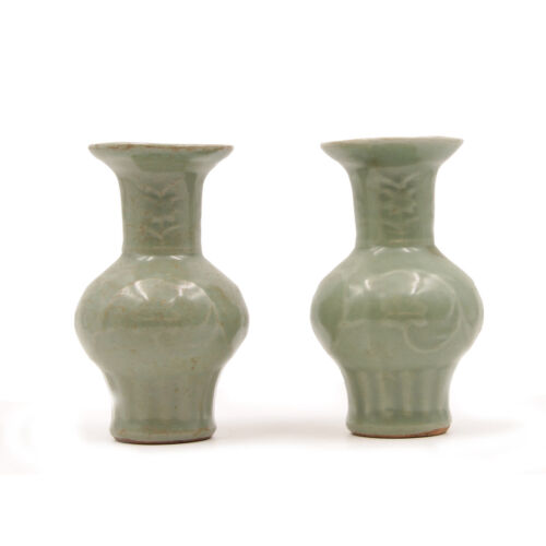 A Pair of Longquan Engraved Vase