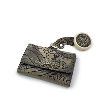 A Japanese Meiji Period Embroderied Clutch