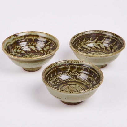 A Set of Three Mirek Smisek Bowls