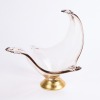 A Mid-Century Murano Dish On Brass Plinth