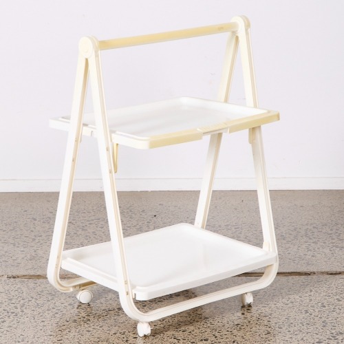 A Simo Folding A-Frame Bar Cart