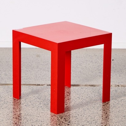 A Kartell Parsons Plastic Side Table