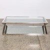 A Post-Modern Chrome Coffee Table - 2