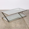 A Post-Modern Chrome Coffee Table