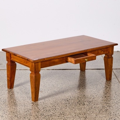 A Custom Made Mahogany Coffee Table