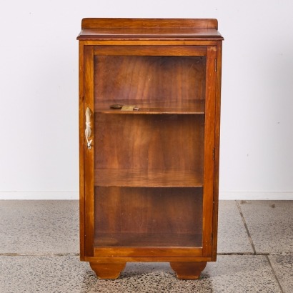 An Art Deco Rimu and Glass Display Cabinet