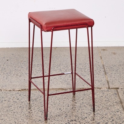 A Retro Red Stool