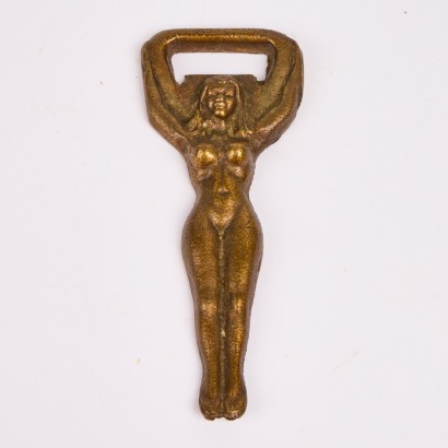 A Large Vintage Cast Iron Nude Bottle Opener