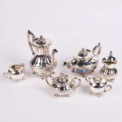 A Hand Chased Antique Tea and Coffee Set