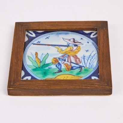 A Polychrome Dutch Tile