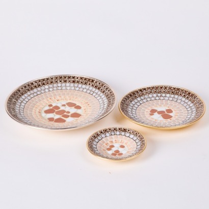 A Trio of John Crichton Mosaic Plates