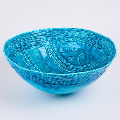 A Christine Boswijk Blue Glazed Bowl