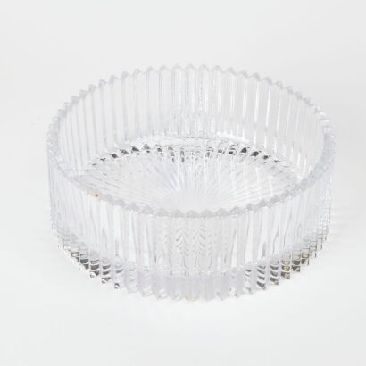 A Mid-Century Fluted Glass Bowl