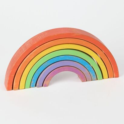 A Vintage Wooden Rainbow