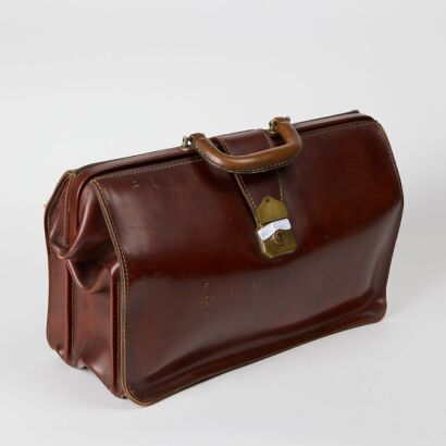 A Vintage Leather Doctors Bag