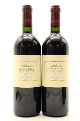 (2) 2002 Te Mata Estate Awatea Cabernet - Merlot, Hawke's Bay