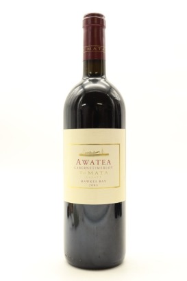 (1) 2003 Te Mata Estate Awatea Cabernets Merlot, Hawke's Bay