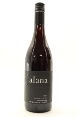 (1) 2016 Alana Estate Lumiere Pinot Noir, Martinborough