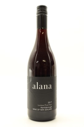 (1) 2017 Alana Estate Lumiere Pinot Noir, Martinborough