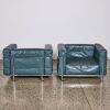 A Pair Of Italian Made Le Corbusier LC3 Style Chairs - 2