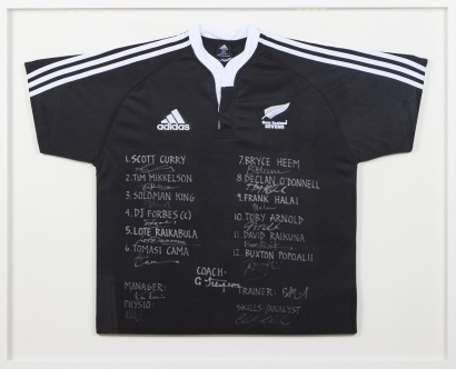 A Framed and Signed New Zealand Sevens Jersey