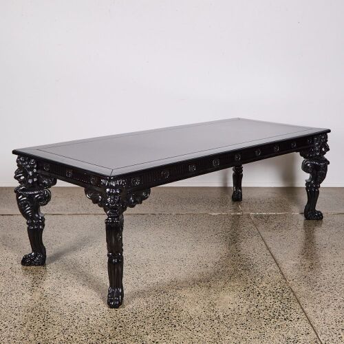 A Black Lacquer Dining Table