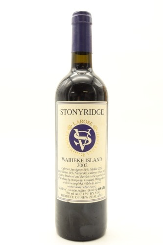 (1) 2002 Stonyridge Vineyard Larose, Waiheke Island