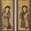 Two Chinese 19th century 'He he er xian' ink painting - 2