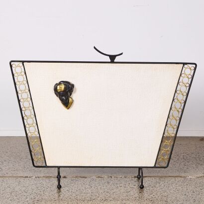 A Mid-Century Fire Screen