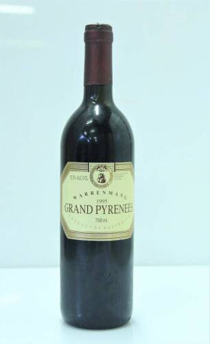 (1) 1995 Warrenmang Grand Pyrenees Cabernet Sauvignon/Merlot/Franc/Shiraz, Pyrenees&nbsp;