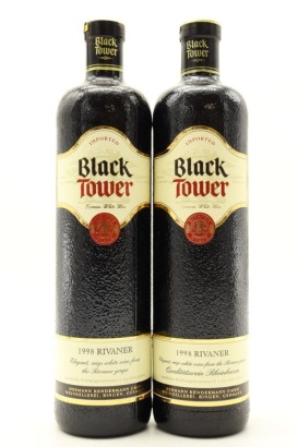 (2) 1998 Black Tower Rivaner, Germany