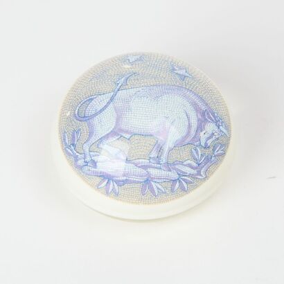 A Murano Bull Glass Paperweight