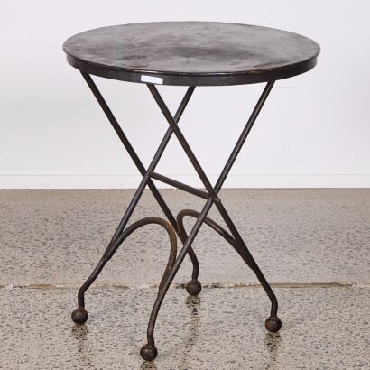 A Folding Outdoor Circular Table