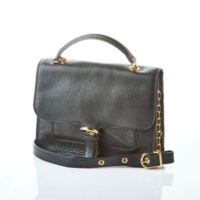 Michael Kors Black Pebbled Leather Crossbody Bag