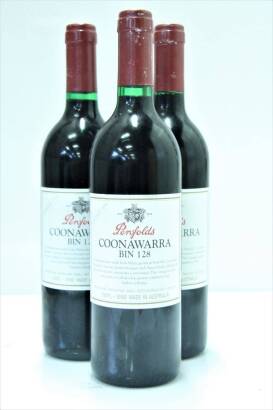 (3) 1996 Penfolds Bin 128 Shiraz, Coonawarra